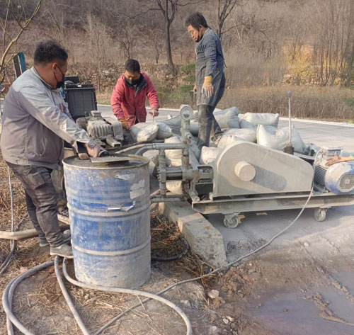 亭湖路面下沉注浆